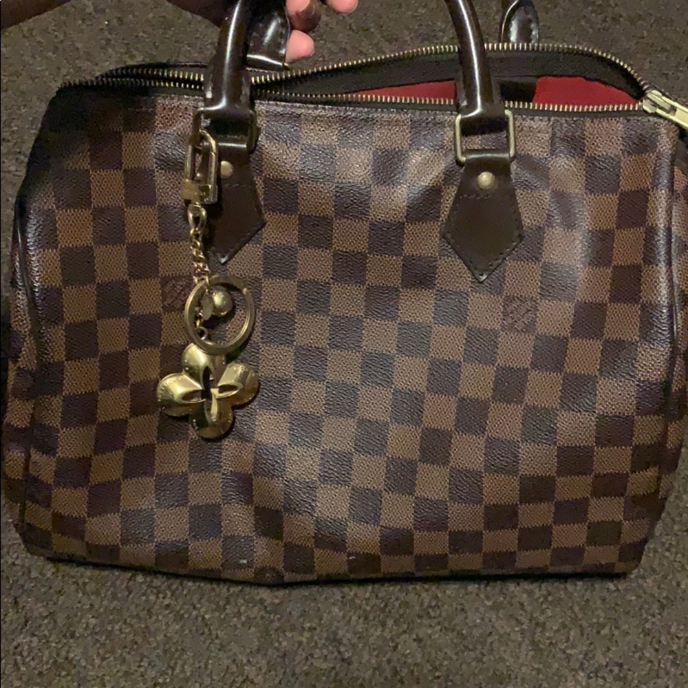 Speedy bag has my initials stamped on it